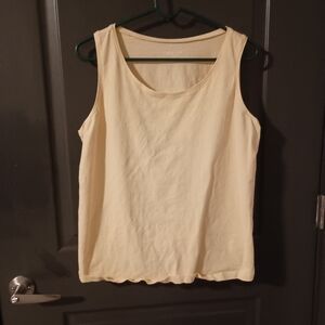 Coldwater Creek Cream Tank Top